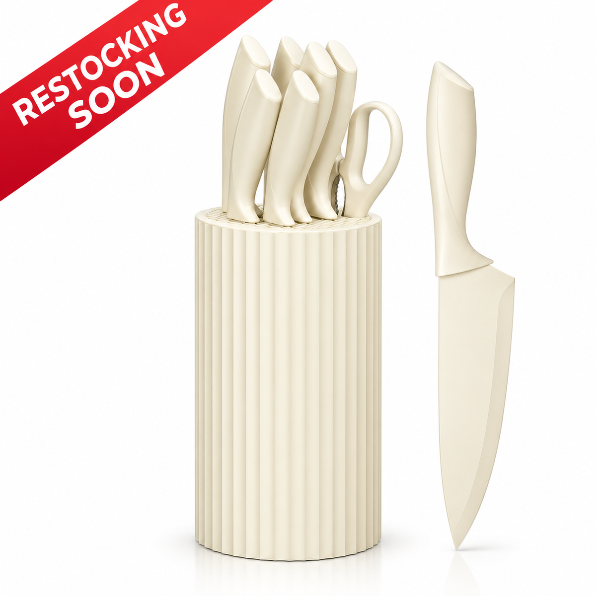 8-Piece Stainless Steel Chef’s Knife Block Set - Limited-time discount