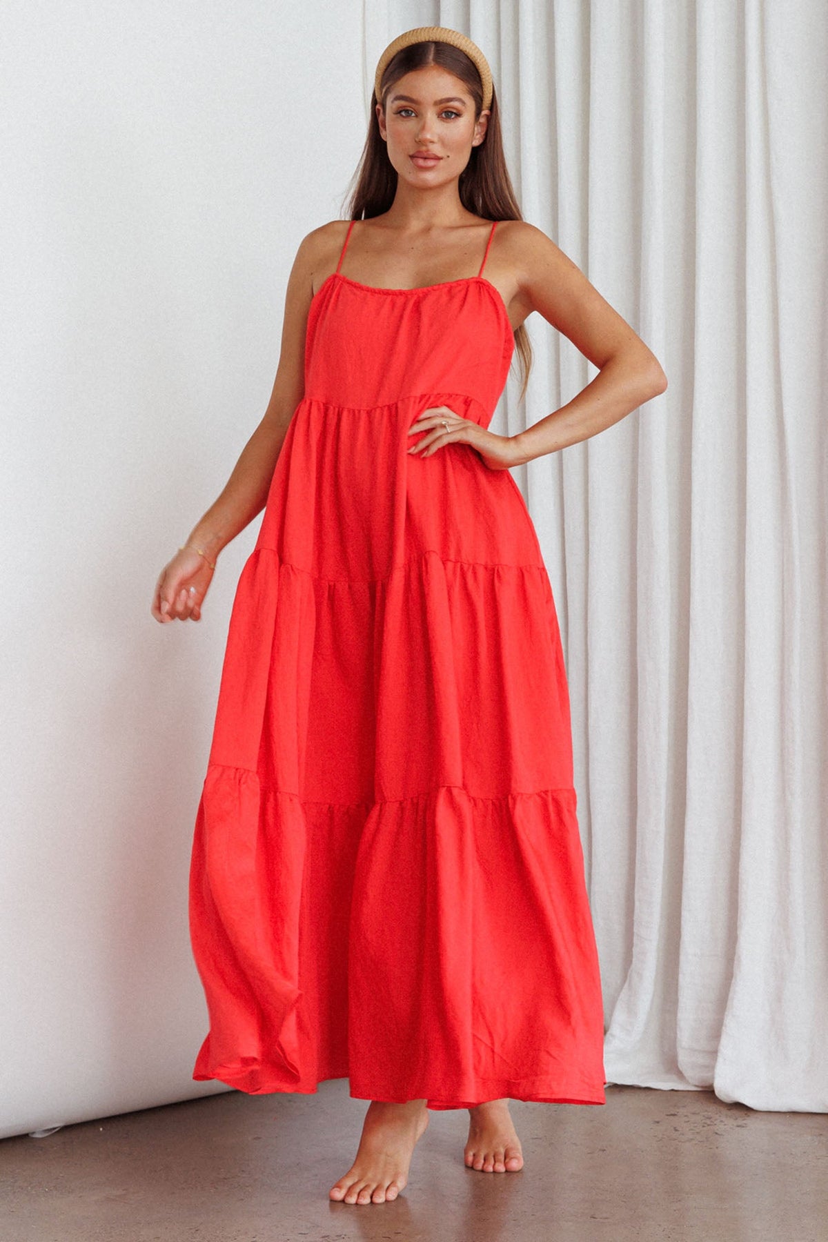 Bora Bora Tied Back Maxi Dress Watermelon