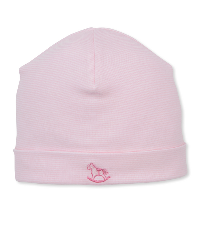Kissy Kissy Hat in Pink Striped Gingham Rockers