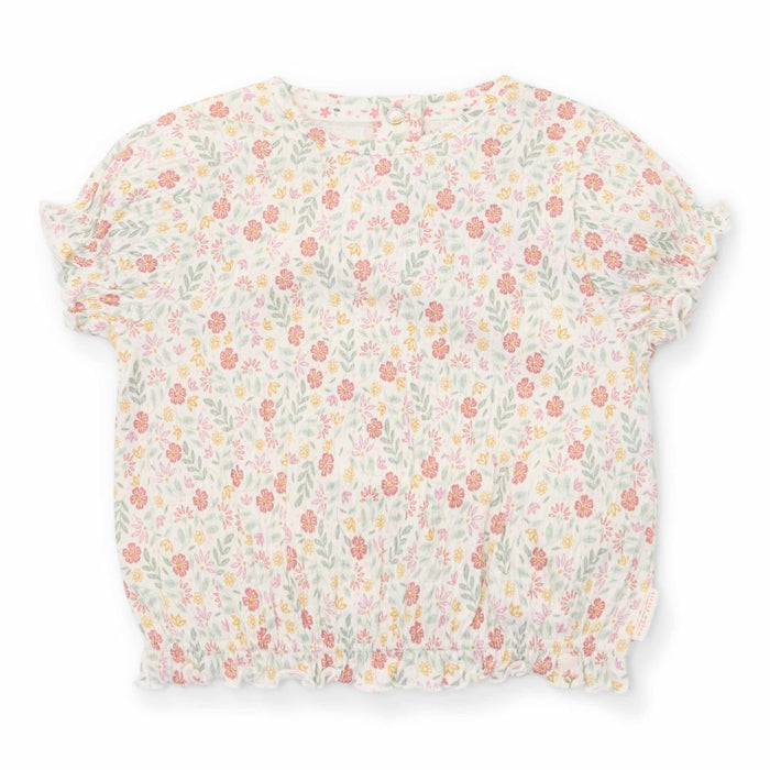 Little Dutch Kurzarm-T-Shirt Fairy Garden Flower mit Rüschen für Babys und Kinder