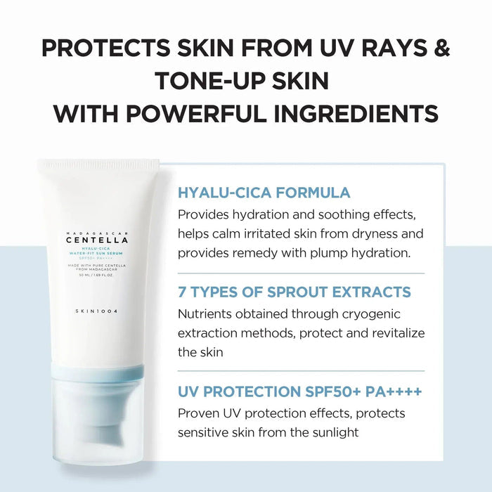 SKIN1004 Madagascar Centella Hyalu-Cica Water-fit Sun Serum SPF50+ PA++++ 50ml SKIN1004 Skin Care