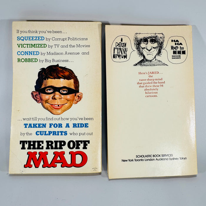 The Rip Off Mad (1973) & Laugh Until It Hurts (1974) Vintage Humor Book Set— 1970s Satire Paperbacks | Comic Parod