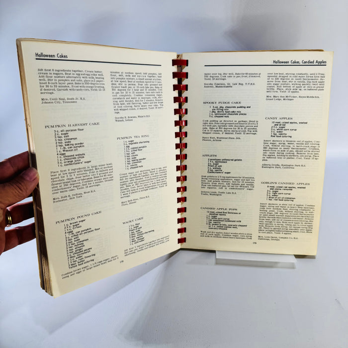 1970 Holiday Cookbook Favorite Recipes of Home Economics Teachers Spiral Bound 2000 Recipes