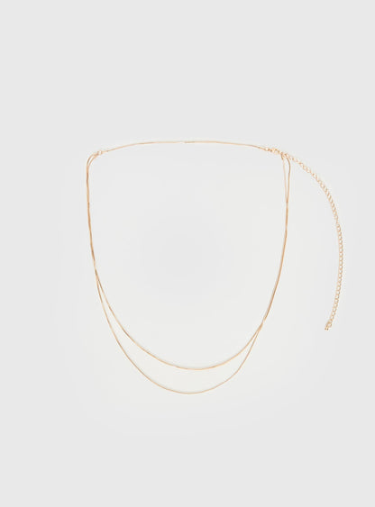 Dressed Up Dainty Chain Belt Gold