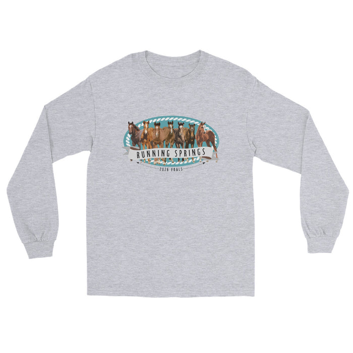2026 Foals Lineup Long Sleeve T-Shirt by Katie Van Slyke - Sport Grey