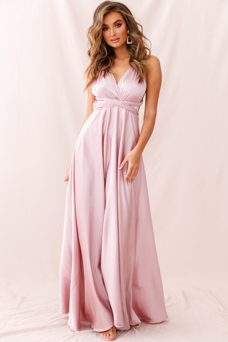 Ariana Multiway Maxi Dress Blush