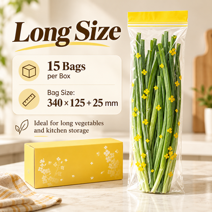 Double-Seal Reusable Food Storage Bags – Leakproof Clear Freezer Bags, 30 Pack