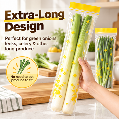 Double-Seal Reusable Food Storage Bags – Leakproof Clear Freezer Bags, 30 Pack