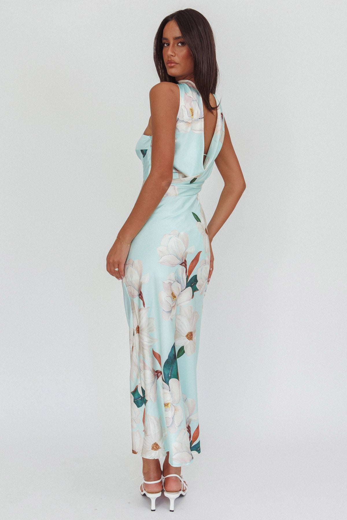Damsel Reverse Halter Maxi Dress Magnolia Mint