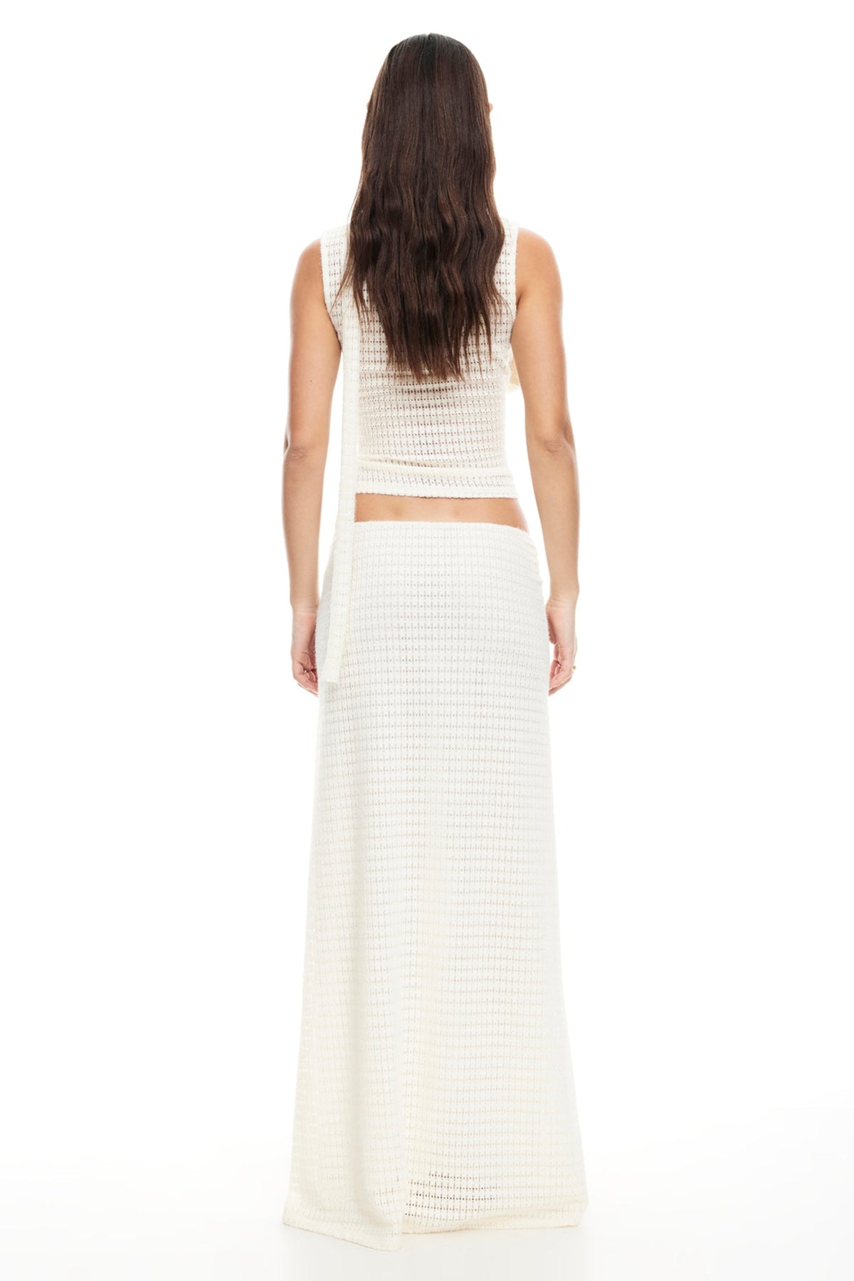 LIONESS In Your Dreams Maxi Skirt Cream