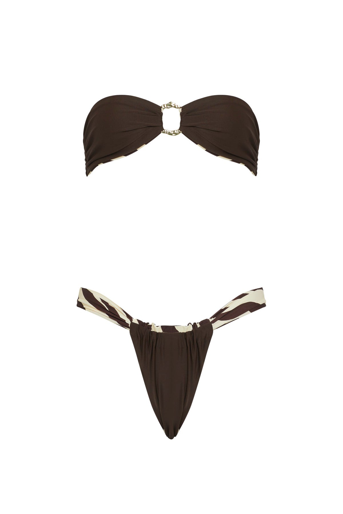 VDM The Label Bailey Zebra Reversible Bandeau