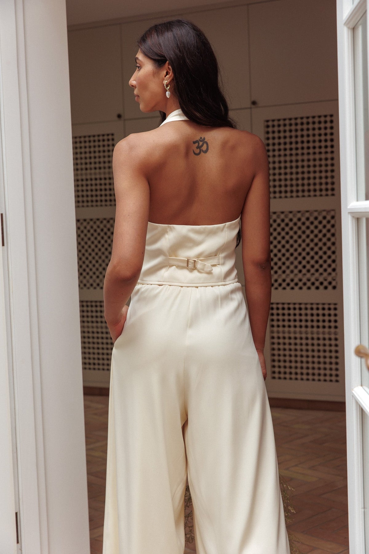 Tammi Halter Vest Top Butter