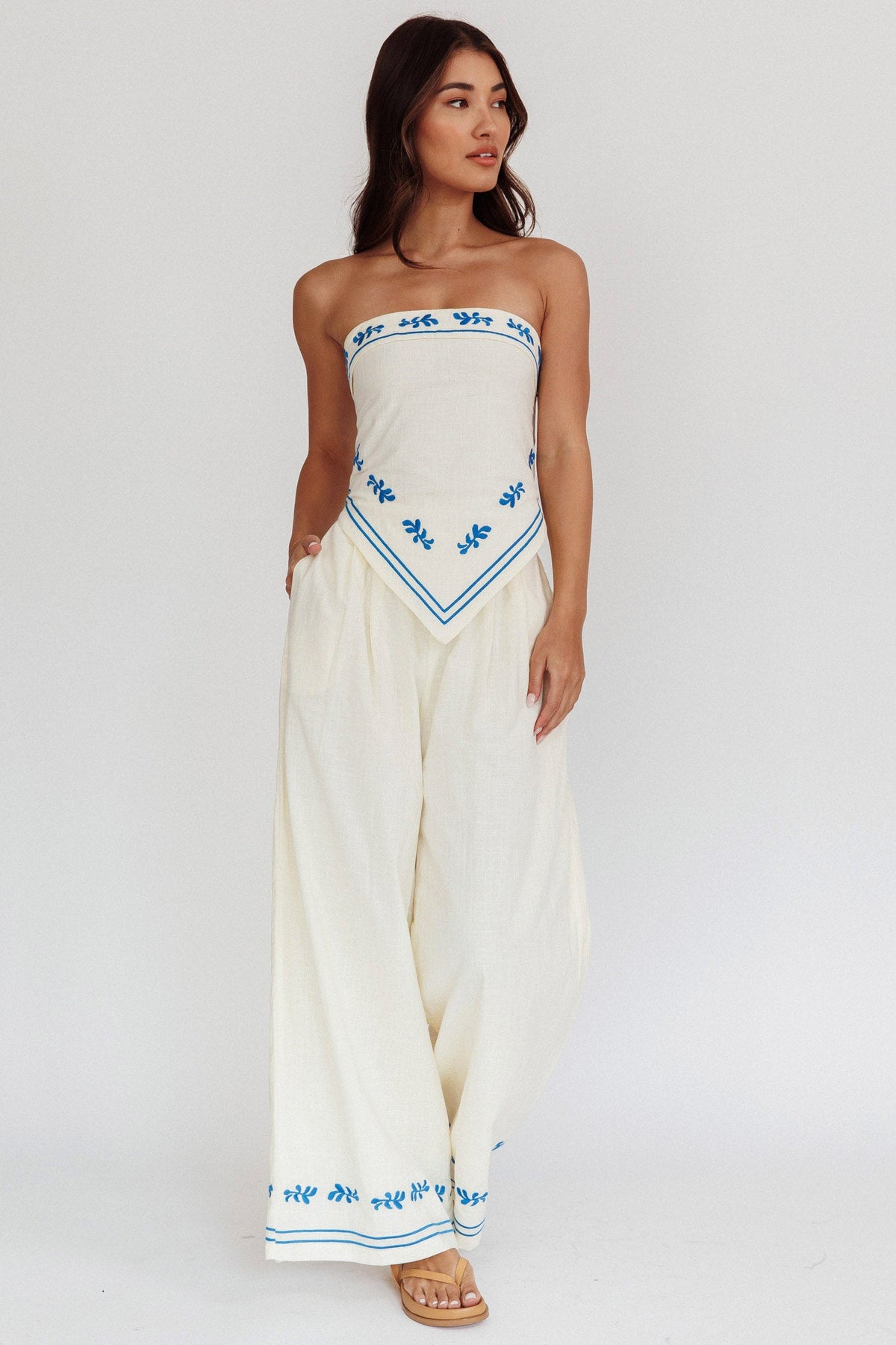 Sought After Wide-Leg Pocket Pants Oat