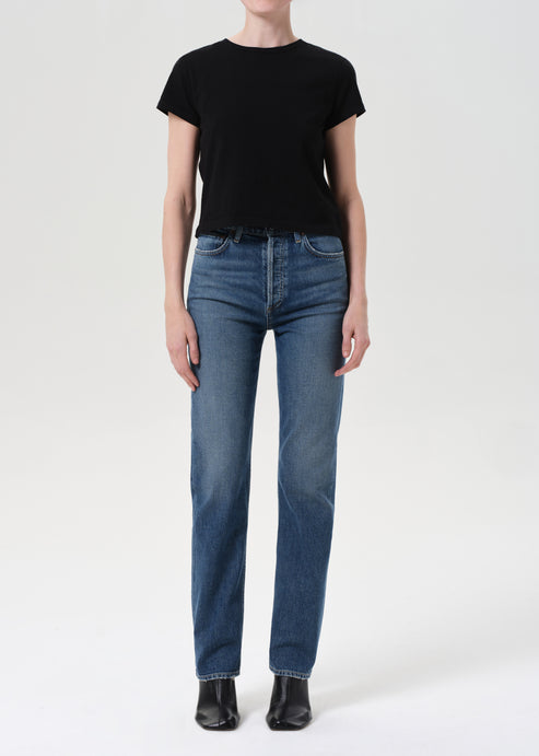 Agolde 90s Pinch Waist Long in Overcast (32" inseam)