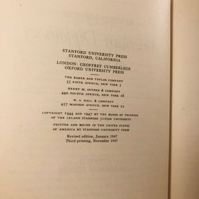 American Diplomacy in Action by Richard Van Alstyne 1947