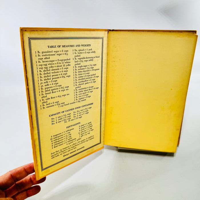 Antoinette Pope School Cookbook 1951 Tenth Printing by Antoinette and Francois Pope Hardcover with Handwritten Notes