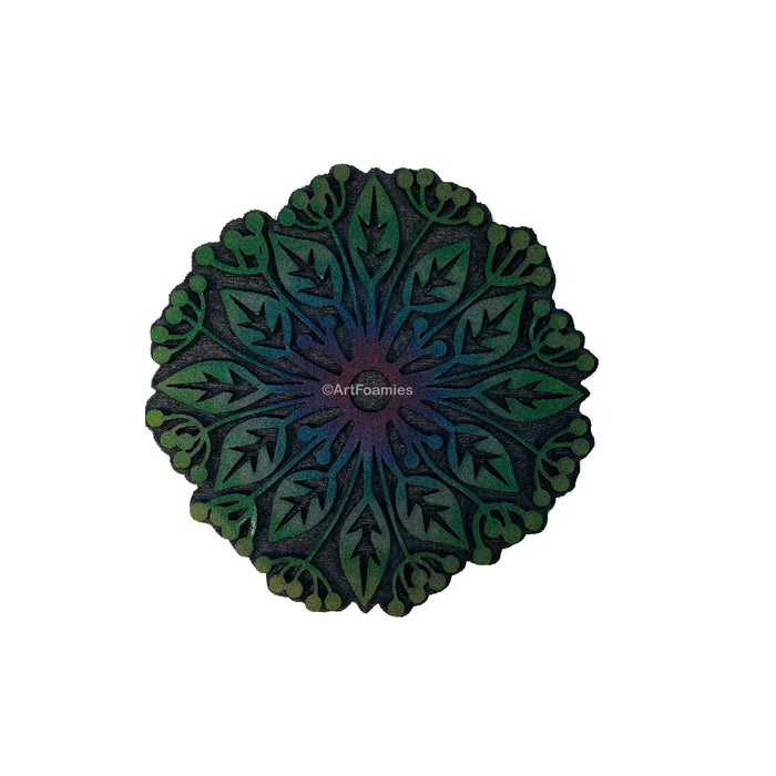 Balzer Designs | Leafy Mandala | Foam Stamp