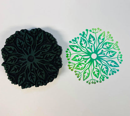 Balzer Designs | Leafy Mandala | Foam Stamp
