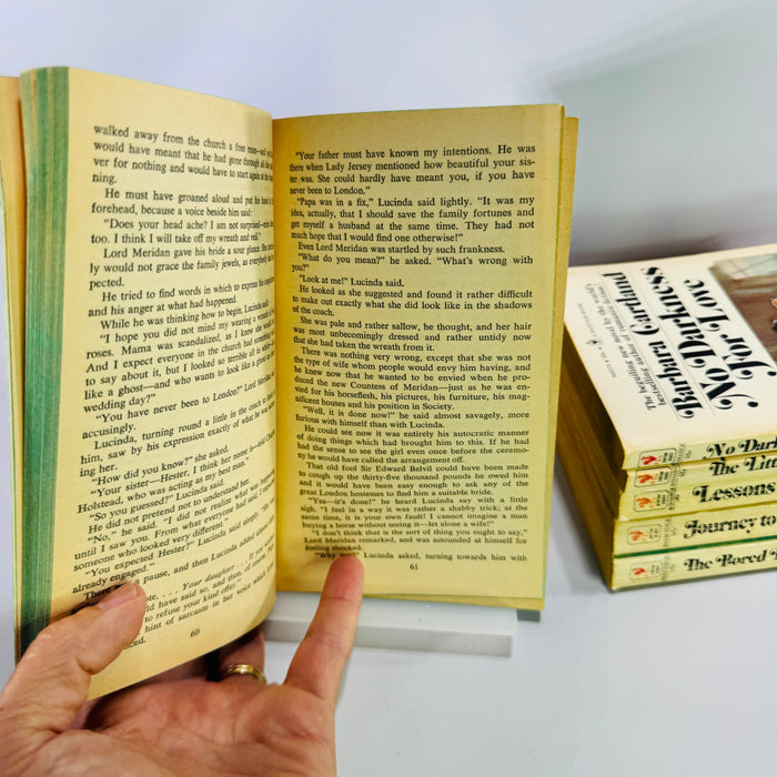 Barbara Cartland Vintage Paperback Book Bundle of 6 Romance Novels Pyramid & Bantam 1964–1974
