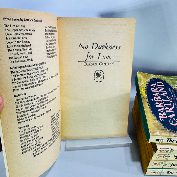 Barbara Cartland Vintage Paperback Book Bundle of 6 Romance Novels Pyramid & Bantam 1964–1974