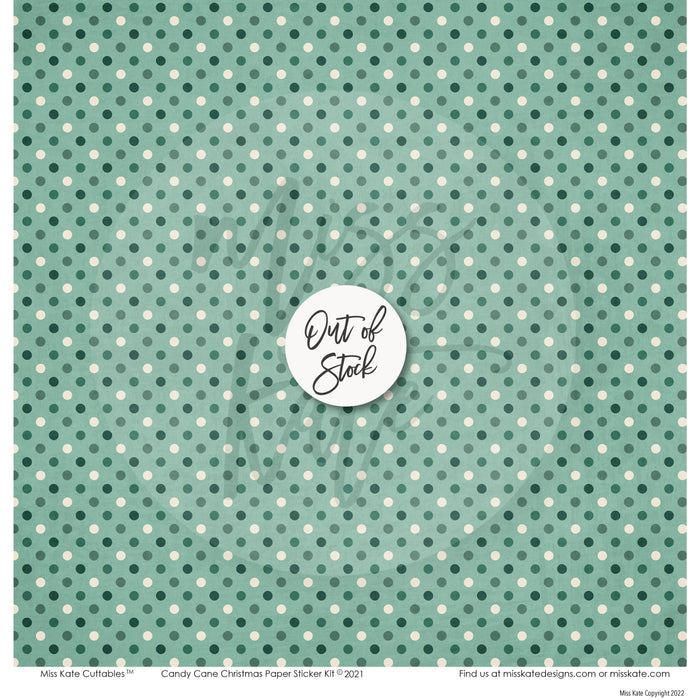 Bargain Bin - Candy Cane Christmas Paper & Sticker Kit 12X12 (Ds)