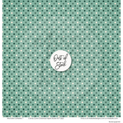 Bargain Bin - Candy Cane Christmas Paper & Sticker Kit 12X12 (Ds)