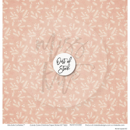 Bargain Bin - Candy Cane Christmas Paper & Sticker Kit 12X12 (Ds)