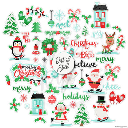 Festive Christmas - Scrapbook Paper & Sticker Kit 12X12 (Ds)