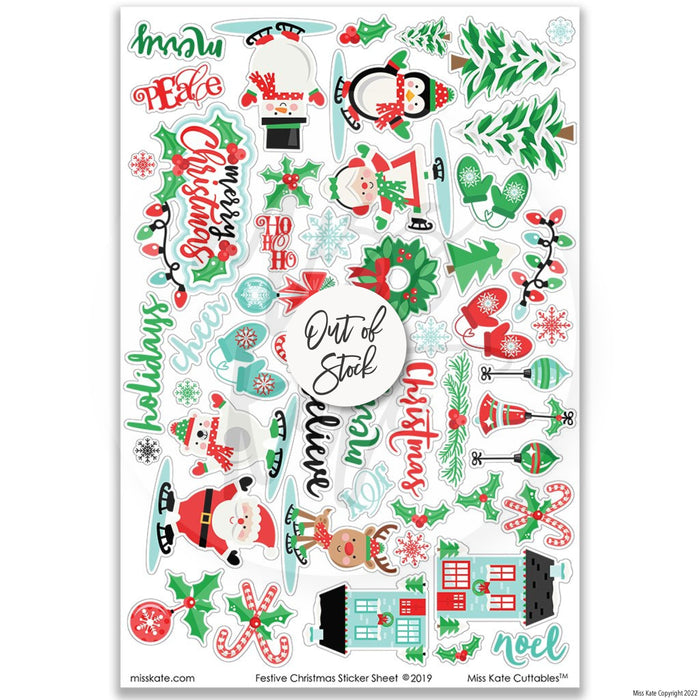 Festive Christmas - Scrapbook Paper & Sticker Kit 12X12 (Ds)