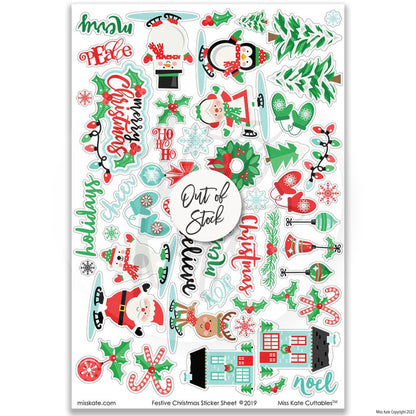 Festive Christmas - Scrapbook Paper & Sticker Kit 12X12 (Ds)