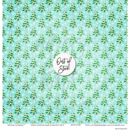 Festive Christmas - Scrapbook Paper & Sticker Kit 12X12 (Ds)