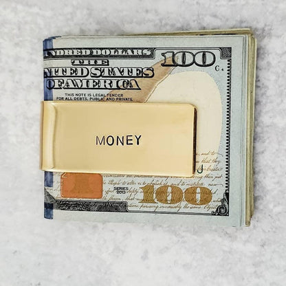 BEER MONEY Glass and Money Clip Gift Salt and Sparkle