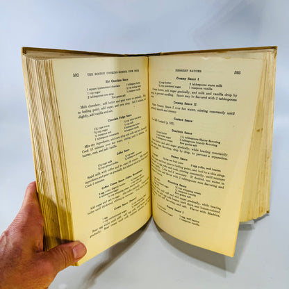 Boston Cooking School Cook Book Fannie Farmer 1930 with Recipes
