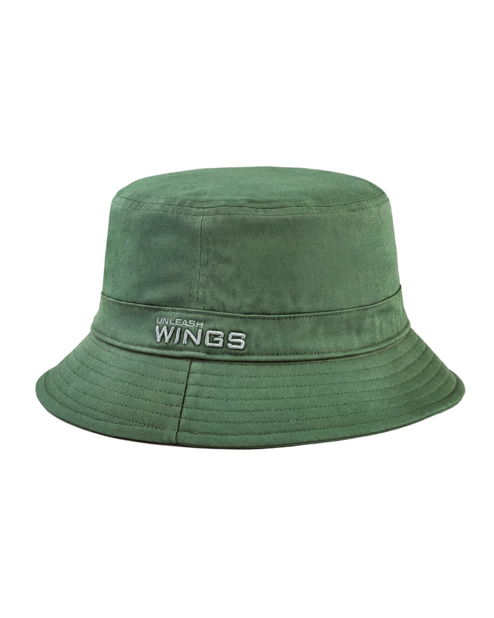 Bucket Hat WINGS UNLEASH cotton hat ARMY GREEN