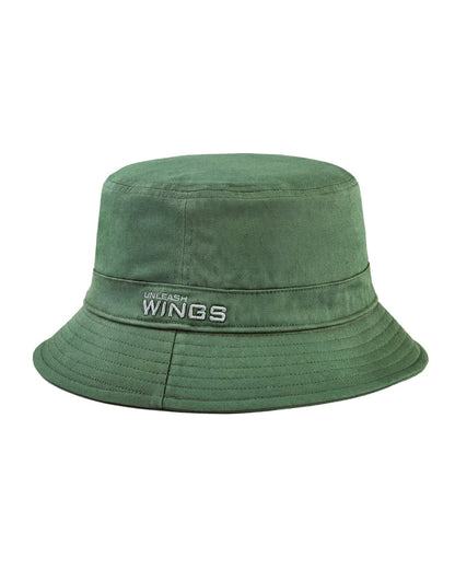 Bucket Hat WINGS UNLEASH cotton hat ARMY GREEN