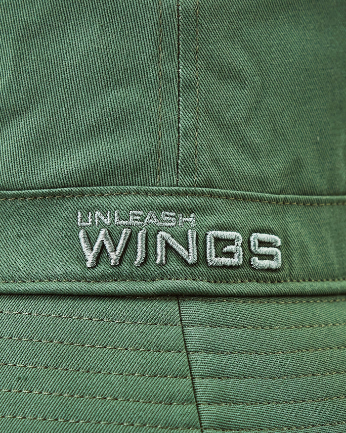 Bucket Hat WINGS UNLEASH cotton hat ARMY GREEN