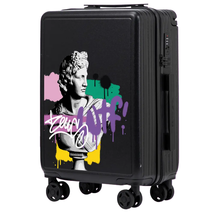 Walizka kabinowa Wings ABS+ 20" Customized BLACK ZEUS customized