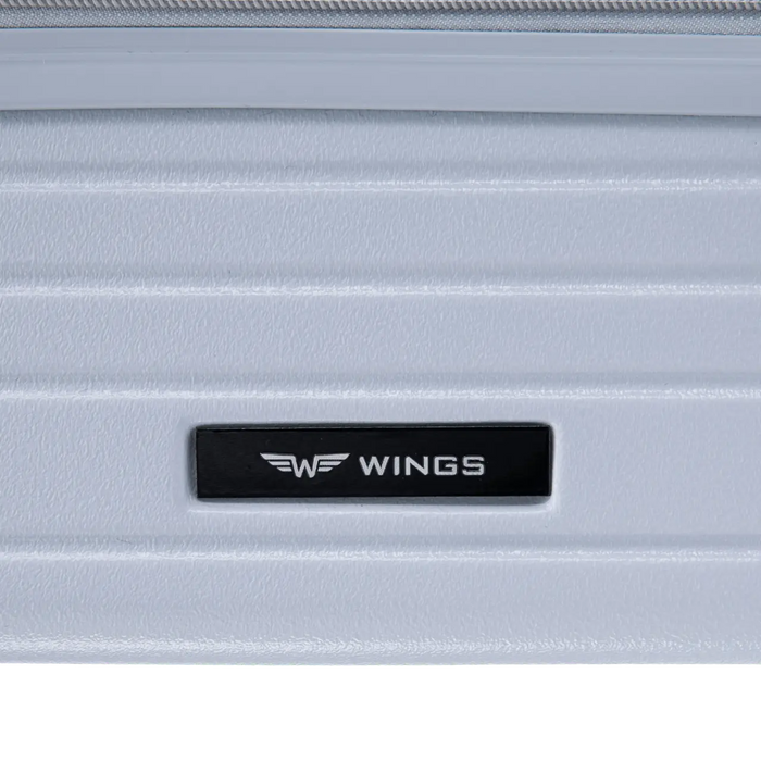 Walizka kabinowa Wings ABS+ 20" Customized Tuse Pih PASTEL BLUE customized