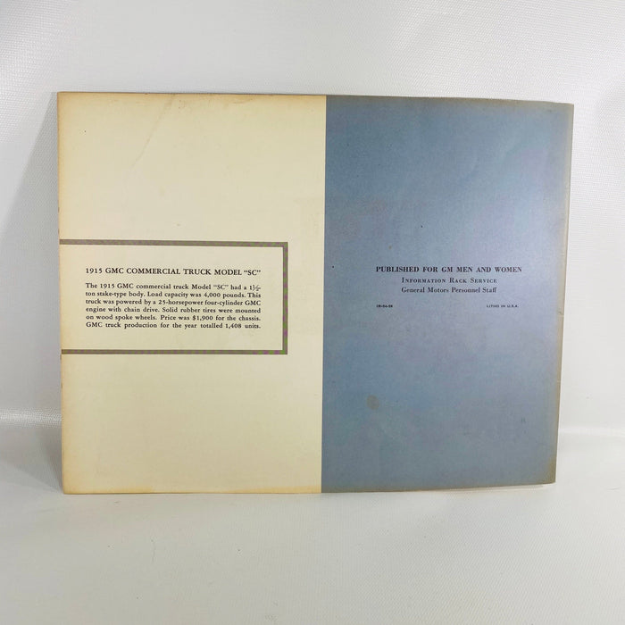 Cars That GM Built an Album of Historic General Motors Cars 1954 Vintage Book