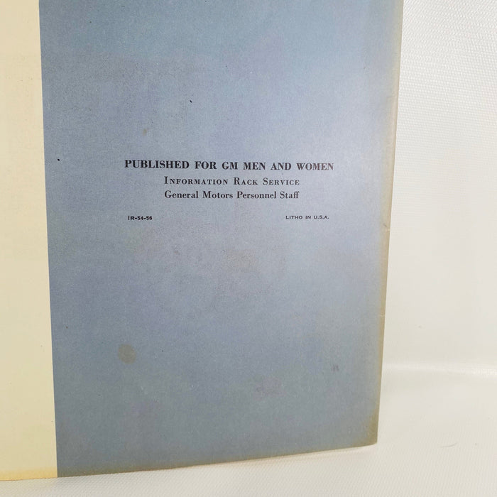Cars That GM Built an Album of Historic General Motors Cars 1954 Vintage Book