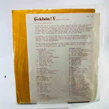 Celebrate! V Wilton 1978 Jubilee Edition Cake Decorating Pattern Book Factory Sealed