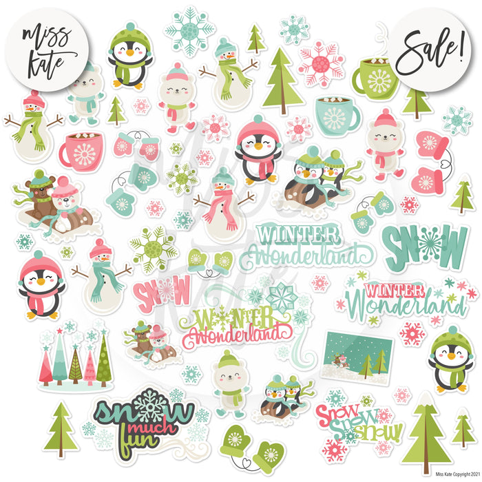 Cold Days - Paper & Sticker Kit 12X12 (Ds)