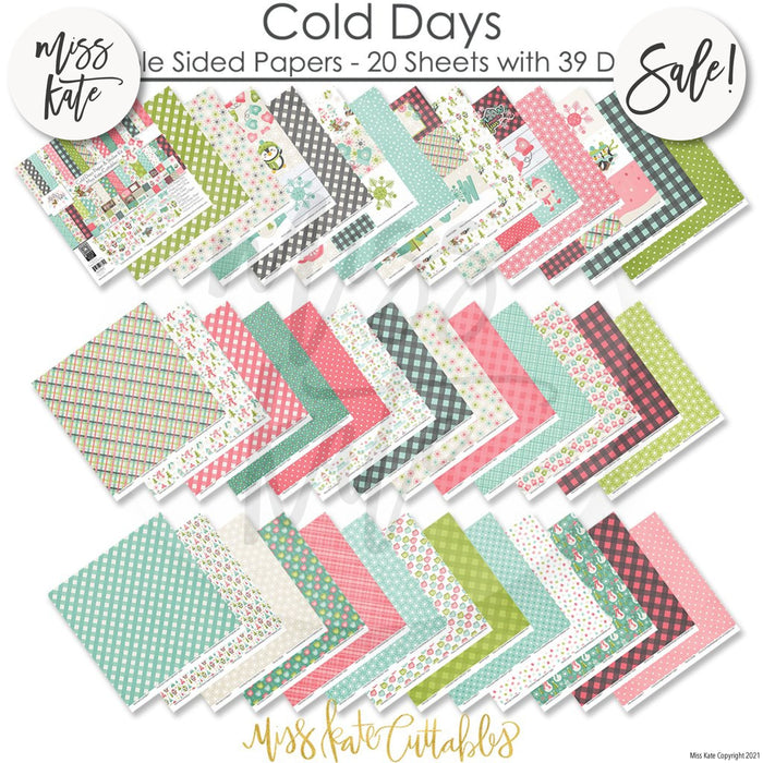 Cold Days - Paper & Sticker Kit 12X12 (Ds)