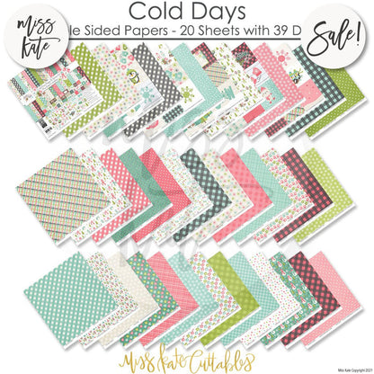 Cold Days - Paper & Sticker Kit 12X12 (Ds)