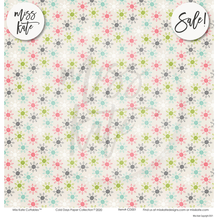 Cold Days - Paper & Sticker Kit 12X12 (Ds)