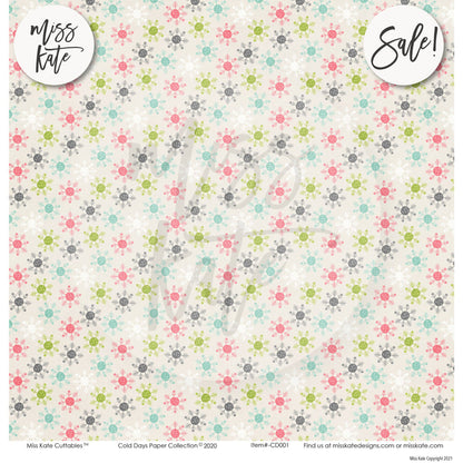 Cold Days - Paper & Sticker Kit 12X12 (Ds)