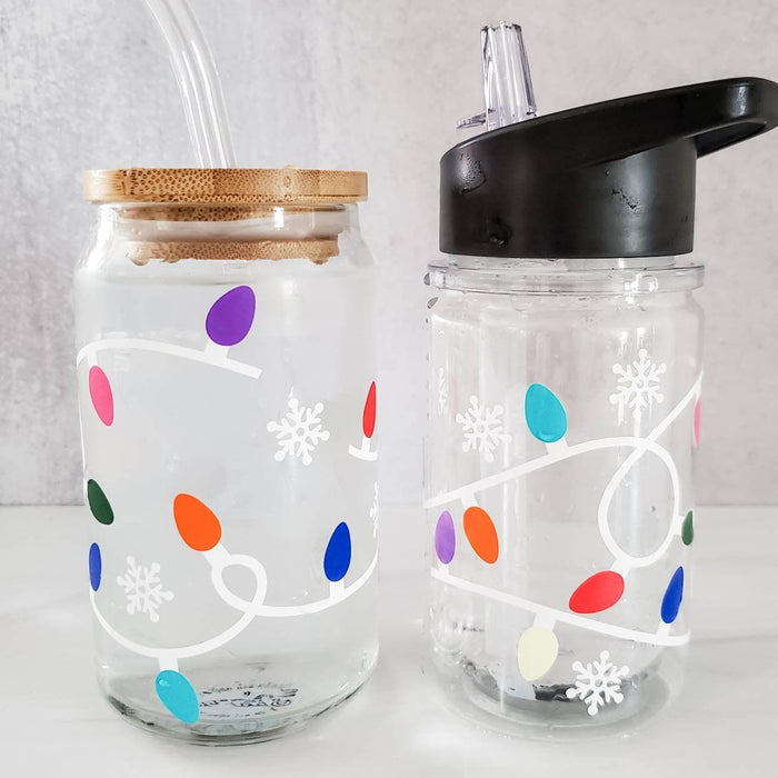 Color Changing Christmas Lights Mommy and Me Matching Cups Salt and Sparkle
