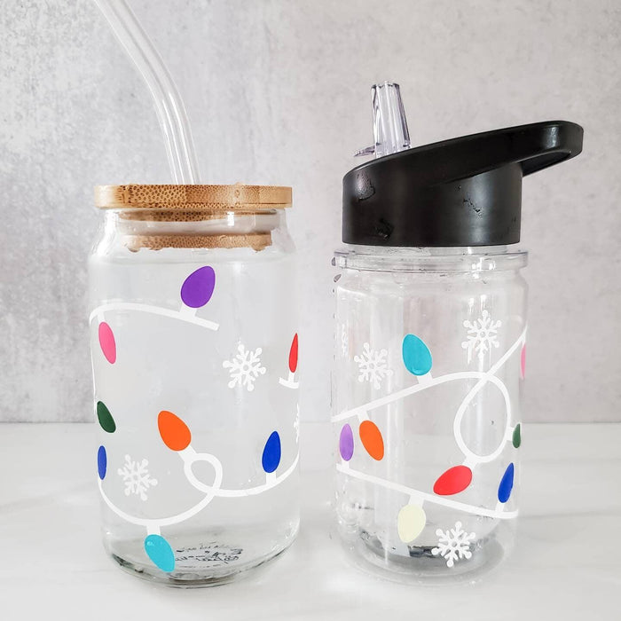 Color Changing Christmas Lights Mommy and Me Matching Cups Salt and Sparkle