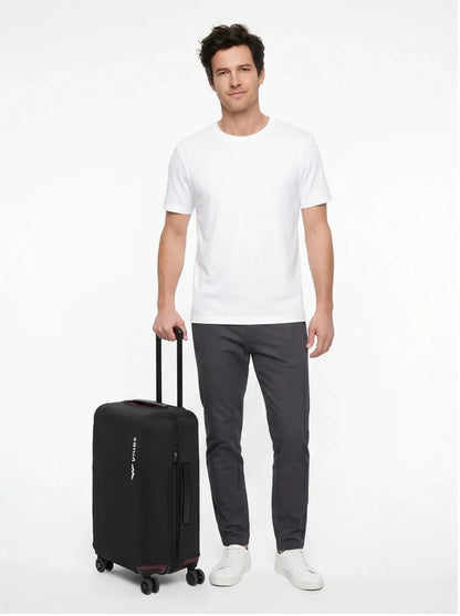 Pokrowiec na średnią walizkę 24" Wings BLACK TRAVEL MUST HAVE