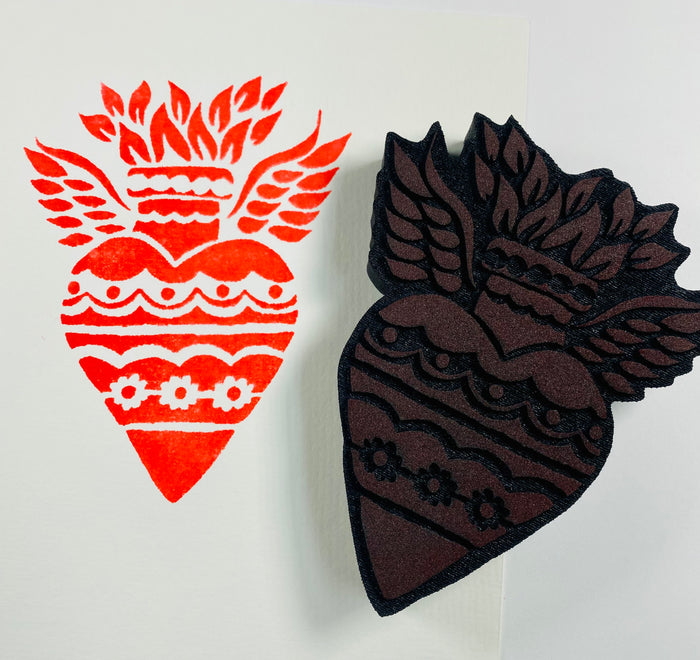 Crafty Chica | Adorno Corazon | Foam Stamp